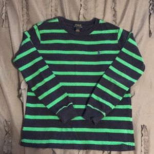 Polo Ralph Lauren Green/Navy Stripe LS Shirt